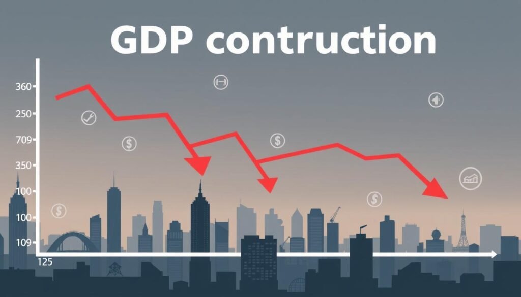 GDP contraction and economic indicators