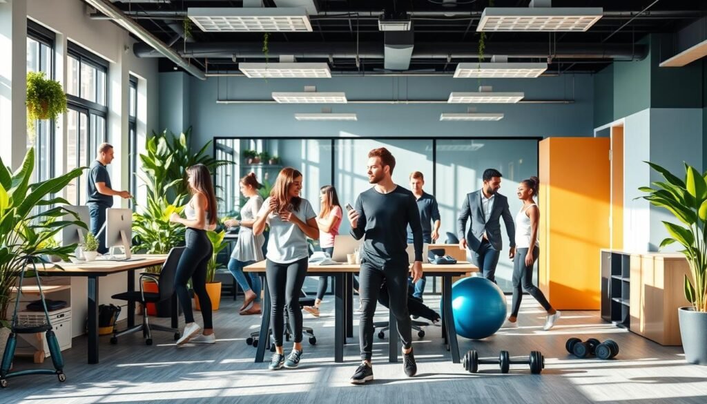 Strategies to combat sedentary lifestyle in an active workplace
