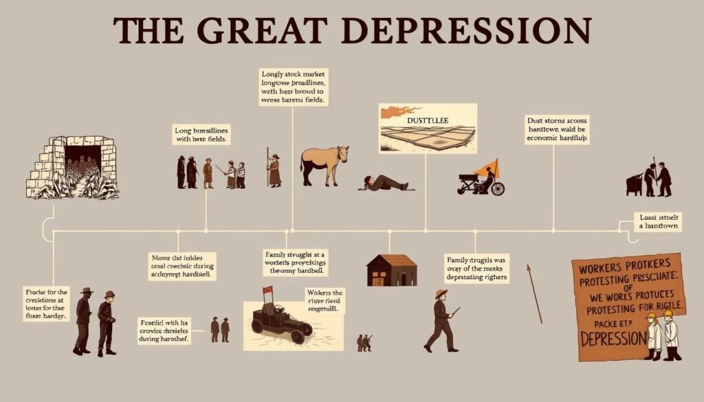 great depression timeline