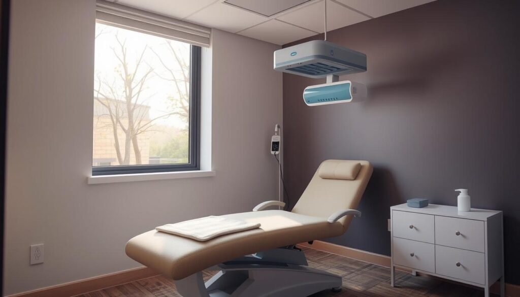 tms for depression therapy session