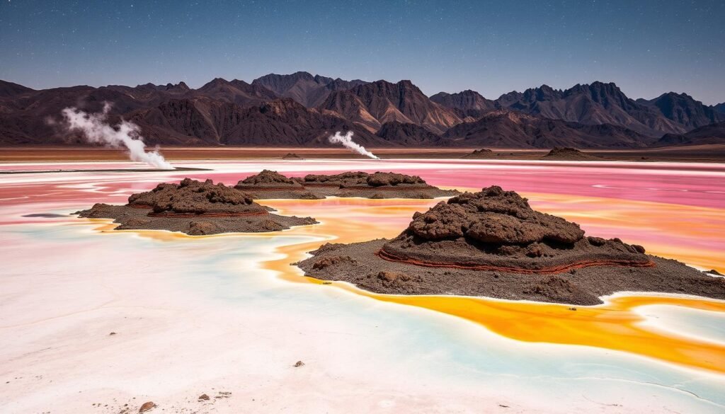 Geography of the Danakil Depression Ethiopia