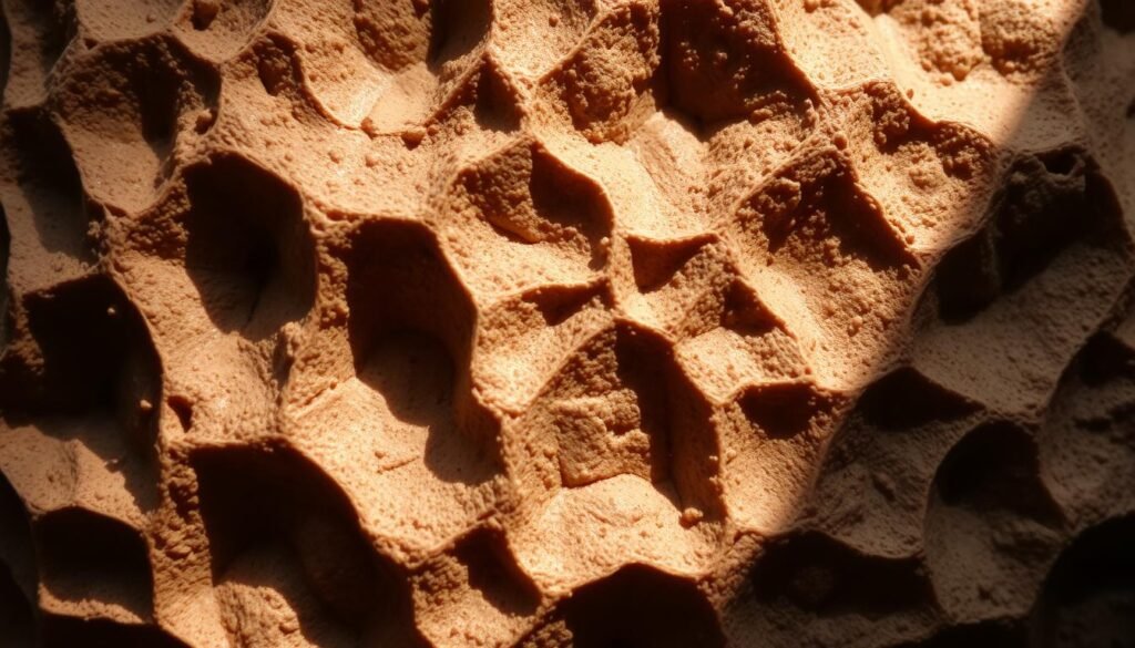 a depression or indentation