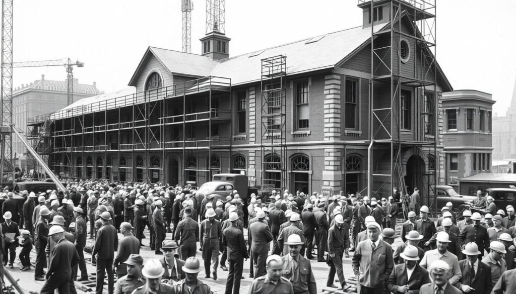 construction initiatives related to major projects WPA