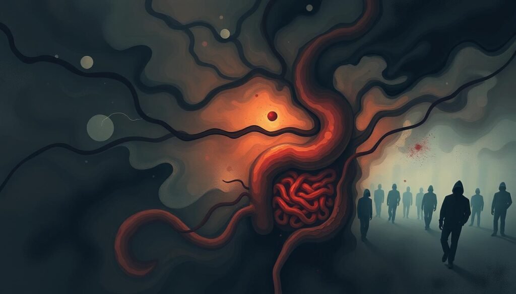 gastrointestinal issues related to nausea and depression