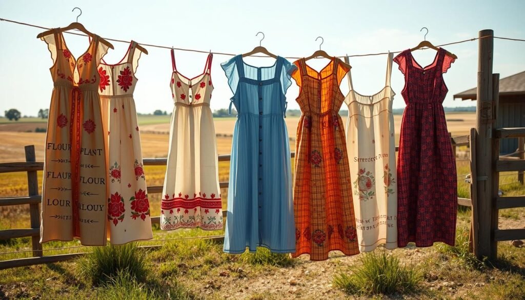 great depression flour sack dresses