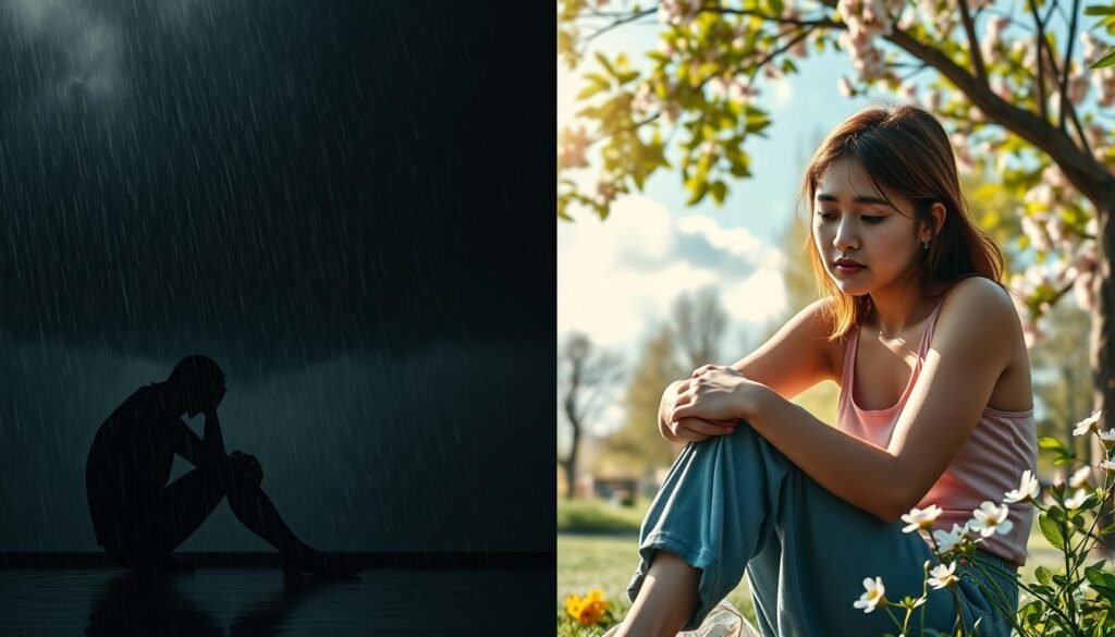 how can you distinguish depression from ordinary feelings of sadness?