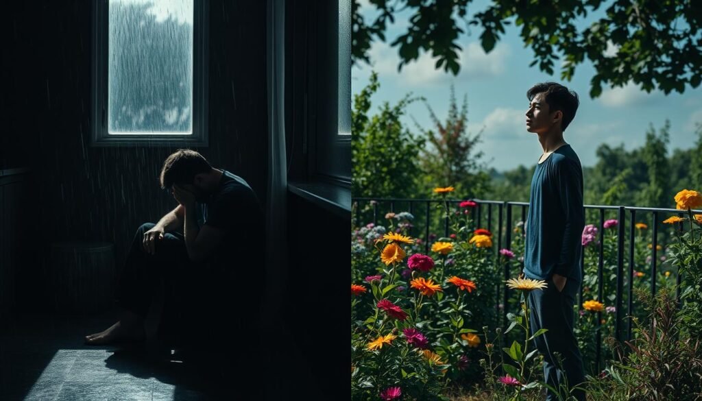 identify two things that differentiate depression from sadness