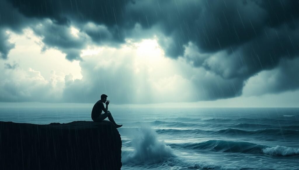 inexplicable sadness in emotional turmoil