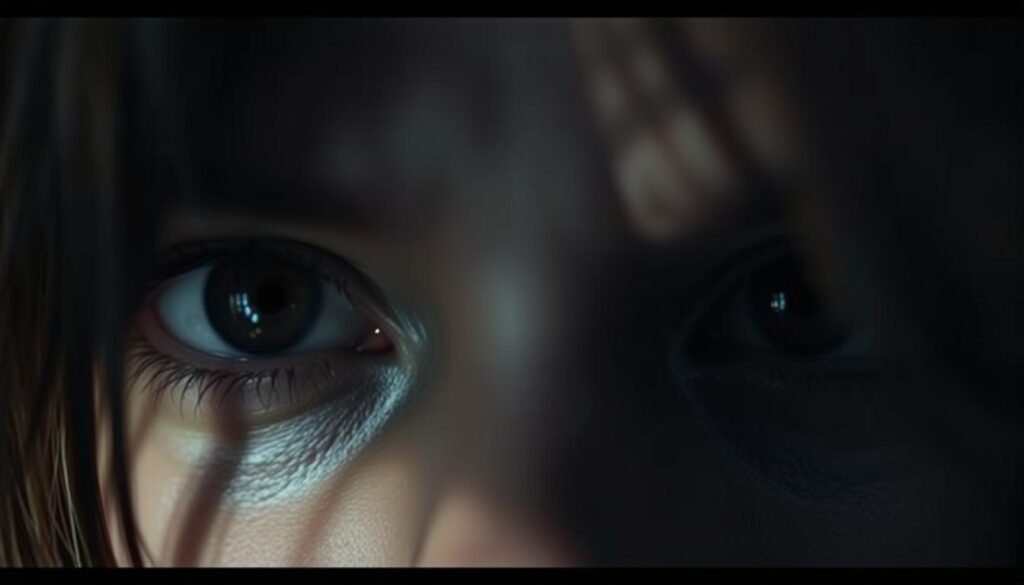melancholic gaze