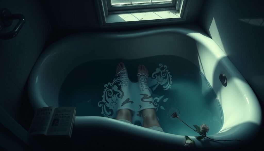 sleeping in bathtub depression