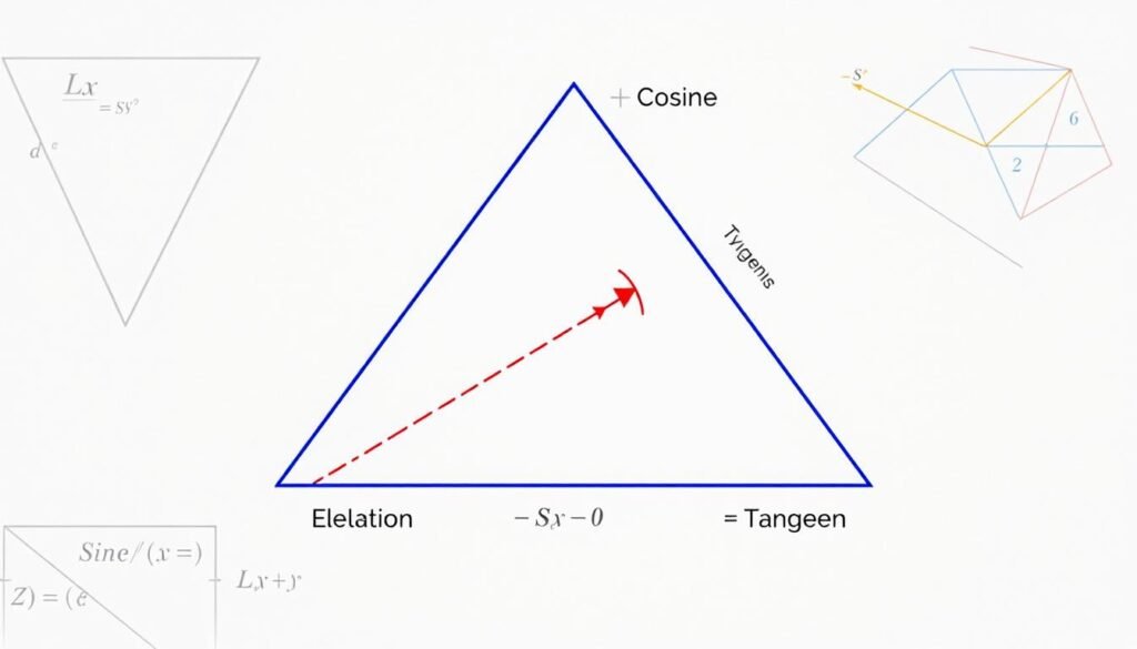trigonometric relationships in right-angled triangles